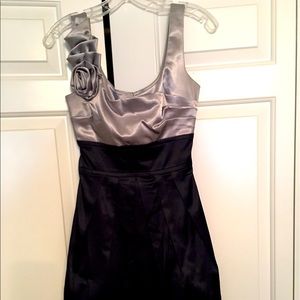 Silver/navy dress